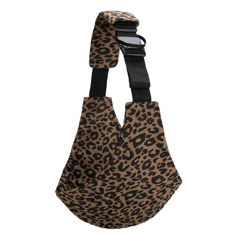Baby Going Out Safety Carrier Simple Leopard Pattern Portable Front Hug Type Back Baby Out of The Baby Artifact Waist Stool Hot