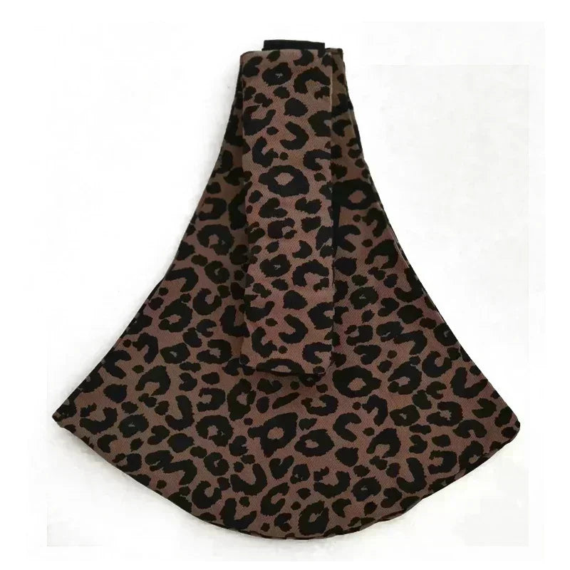 Baby Going Out Safety Carrier Simple Leopard Pattern Portable Front Hug Type Back Baby Out of The Baby Artifact Waist Stool Hot